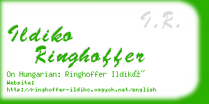 ildiko ringhoffer business card